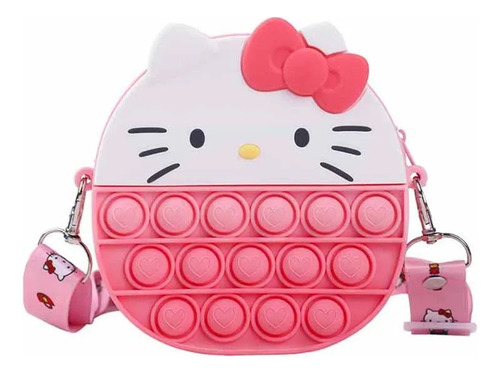 Bolso Bandolera Burbujas De Hello Kitty, Kuromi, Melody Niña