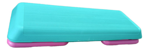 Banco Step De 3 Alturas Ajustables 110cm X 42cm Azul/rosa.