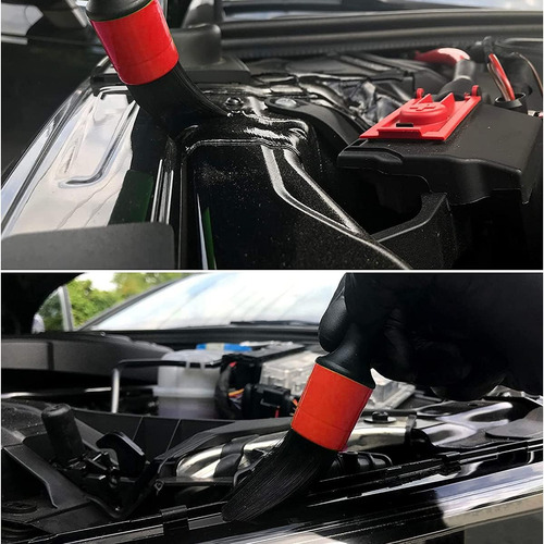 Juego De 5 Cepillos Para Detalles De Automóviles, 5 Cepillos