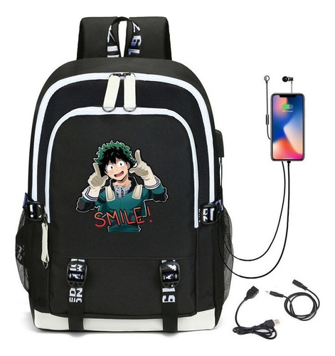 2024 Smile Cute Deku Mochila Anime Cosplay My Hero Academia