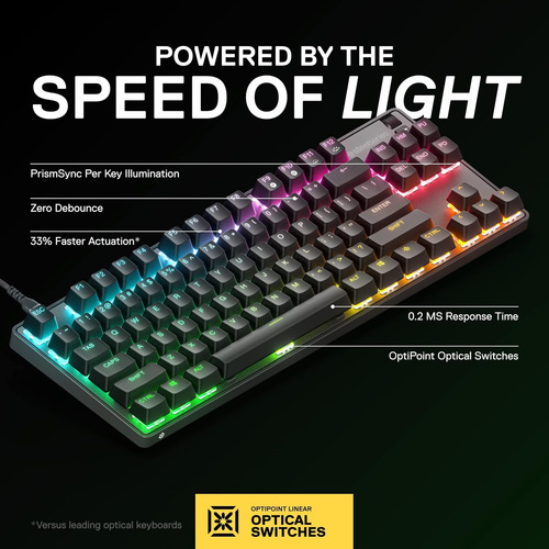 Steelseries Apex 9 Tkl - Teclado De Juego Mecánico - Interru