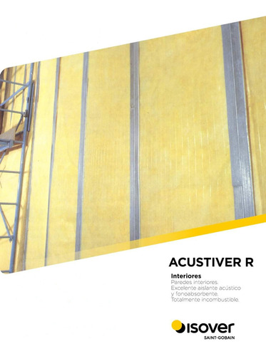 Lana De Vidrio Isover Acustiver R 600 - 100mm 9m2