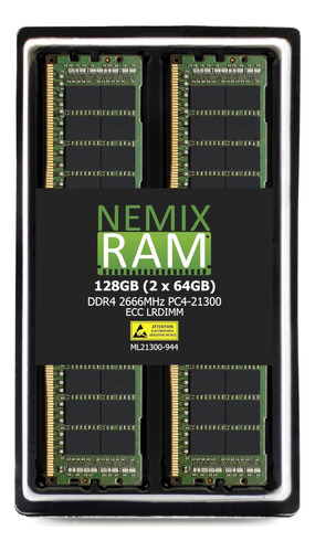 Nemix Ram 128 Gb (2 X 64 Gb) Ddrpcecc Lrdimm Actualización
