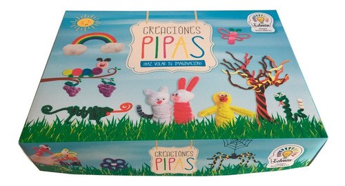 Kit Arte Crea Con Pipas - Juego Didáctico Artístico Infantil