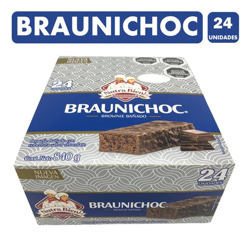 Bizcocho Brownie Braunichoc Caja De 24 Unidades