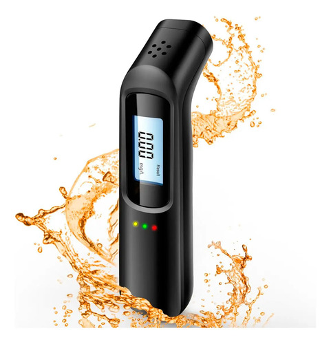 Carregador USB com display LCD digital com bafômetro profissional