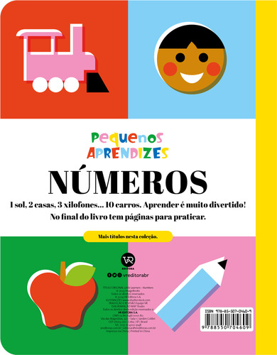 Pequenos Aprendizes - Números, De Image Books. Vr Editora, Capa Mole, Edição 1 Em Português, 2024