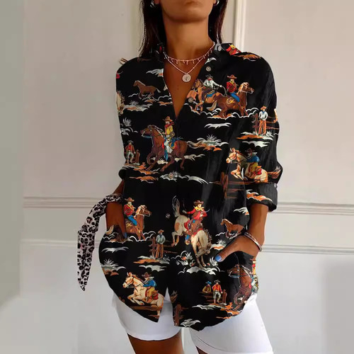 Camisas De Verano De Popular's, Modernas Con Estampado Anima
