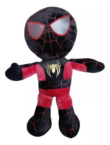 Peluche Spiderman Negro Miles Morales Grande 90 Cm