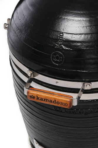 Imagen 3 de 10 de Parrilla Kamado Kb10 Negro Horno Ahumador Nano Cuotas