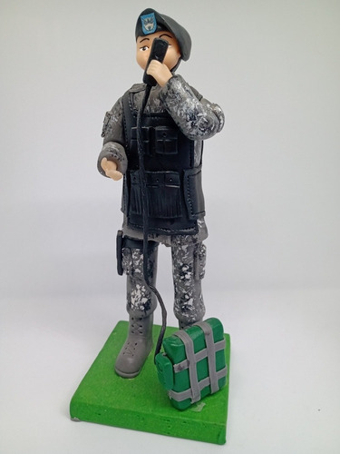 Figura De Coleccion Soldado Ejército De Colombia Artesanal