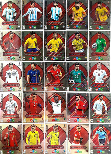 Cards Copa Do Mundo 2018 - Limited Edition Messi 25 Raros