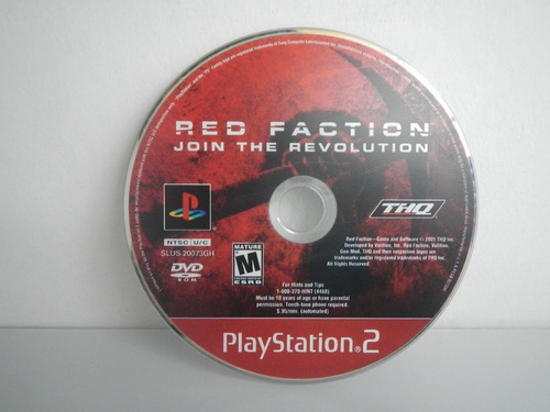 Red Faction Ps2 Gamers Code*