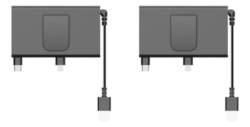 2x Carregador De Carro Retrátil Multifuncional Com Cabo Dupl