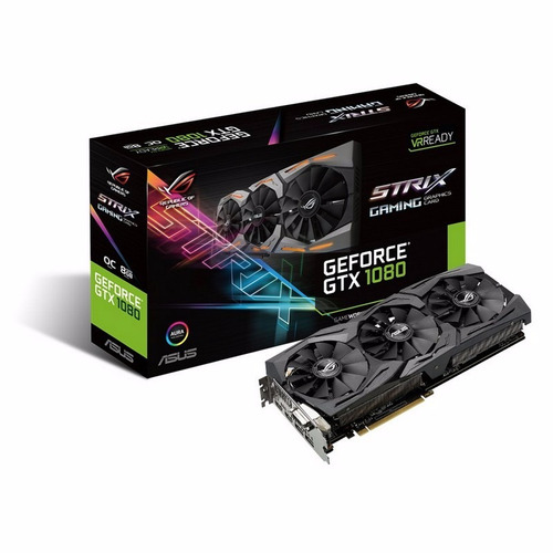 Tarjeta De Vídeo Asus Gtx 1080 Rog Strix 8gb Ddr5