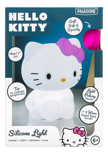 Lampara De Noche Luz Decorativa Hello Kitty Recargable