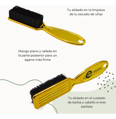 Cepillo Fade Brush Exotic Nails. Cepillo De Limpieza