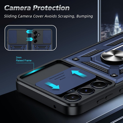 Funda Para Samsung Galaxy A56 5g Con Uso Rudo Carcasa Case + 2micas
