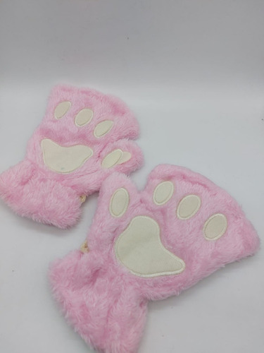 Guantes Neko Huella De Gato De Peluche Otaku Kawaii Cosplay