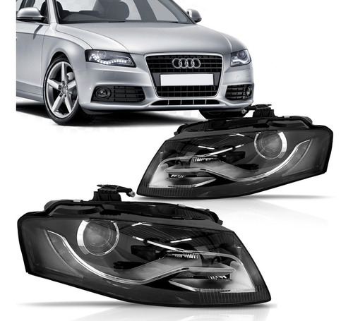 Par Farol Audi A4 2009 2010 2011 2012 Led E Xenon