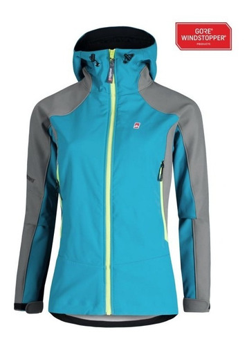 Campera Raptor Pro Dama C/cap Windstopper Softshell Trekking