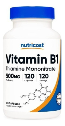 Vitamina B1 - 500 Mg - 120 Uds