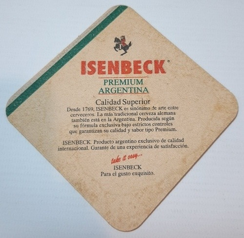 Imagen 5 de 8 de Cerveza Quilmes Posavasos Antiguo Andes Isenbeck Ro 1301