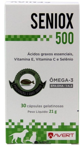 Imagem 1 de 3 de Seniox 500mg X 30 Cápsulas