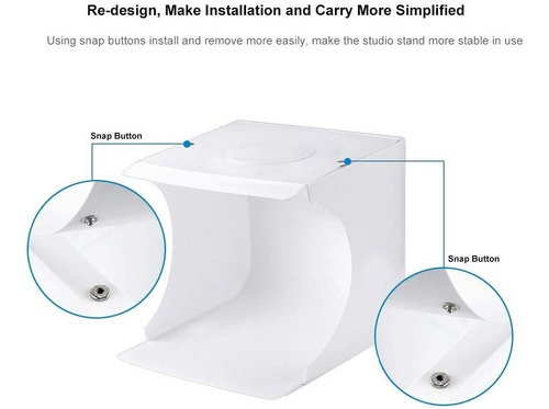 Imagen 4 de 6 de Caja De Luz Para Fotografía, Pequeña Y Portátil