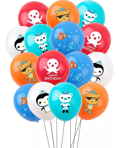Fiesta Octonauts Globos De Cumpleaños Infantil Decoración