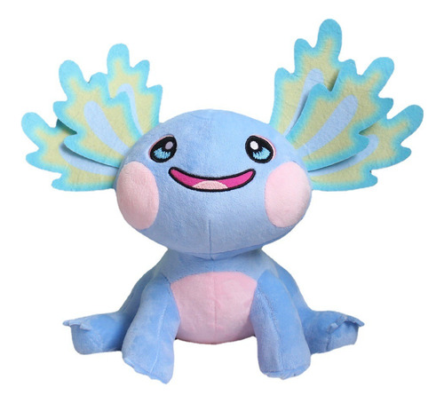 Muñeco De Peluche Axolotl Azul, Regalo Para Niños, 25 Cm