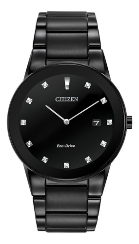 Reloj Citizen Axiom Eco-drive Con Esfera Negra, Para Hombre,