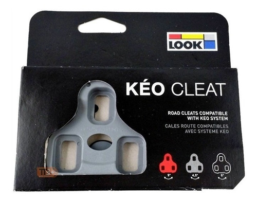 Taco Pedal Look Kéo Cleat Cinza 4.5 Graus Float Speed