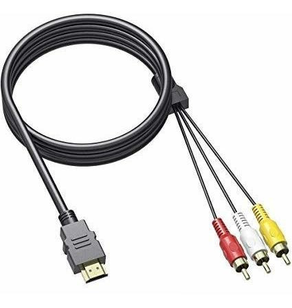 Hdmi To Rca Cable 5ft 1.5m 3rca Video Audio Av Component Tv