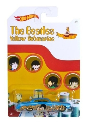 Auto Hot Wheels Fish N Chip D Beatles Yellow Submarine 1.64