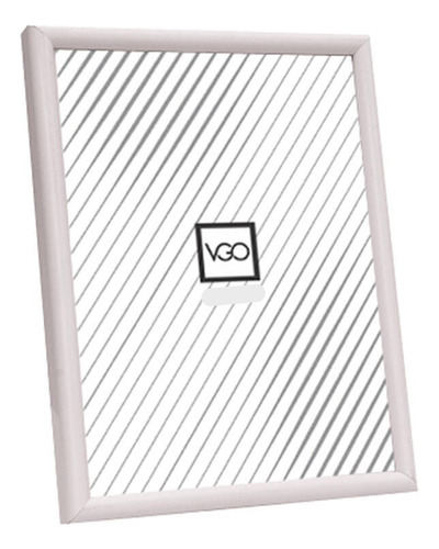 Portarretrato VGO BDA.5  color blanco para foto de 13 cm x 18 cm de plástico/vidrio x unidad 