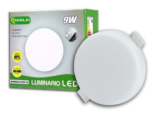 Plafon Led 9w Luminario Ajustable Empotrar Luz Blanca Fria