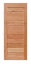 Comprar Puerta En Madera De Cedro Maciza De Paneles 90x210 Natural