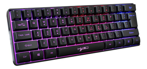 . Teclado Para Jogos Com Fio Hxsj V700 Teclado Rgb Streamer