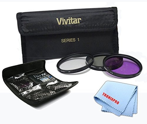 52mm Vivitar 3 Piezas Uv, Cpl, Fld Kit De Filtros Para Nikon