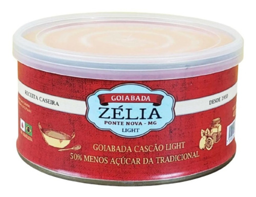 Goiabada Zélia Light Lata Menos Açúcar Sem Glúten 400g