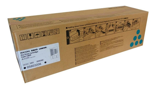 Toner Ricoh Proc700/720/900/c900s 828074 Color Cyan Original