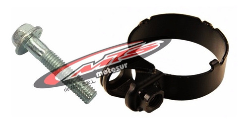 Abrazadera + Tornillo Curva Escape Original Tornado Moto Sur