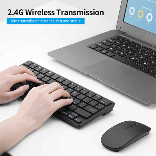 ~ Combo De Teclado Y Ratón Inalámbrico De Diseño Delgado