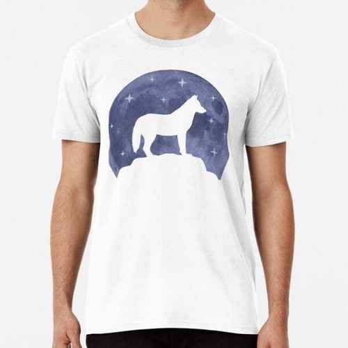 Remera Wolf Dog Moon Forest Animal Lovers Algodon Premi