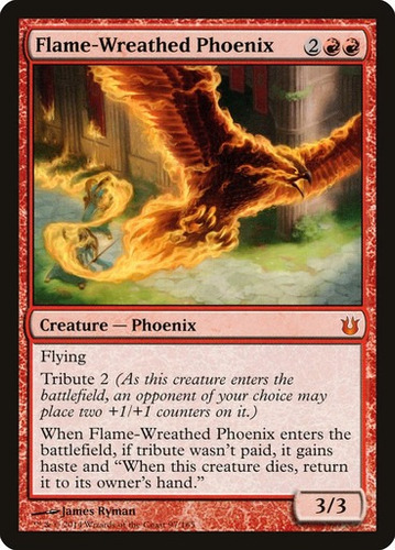 Magic Flame-wreathed Phoenix Born Of The Gods