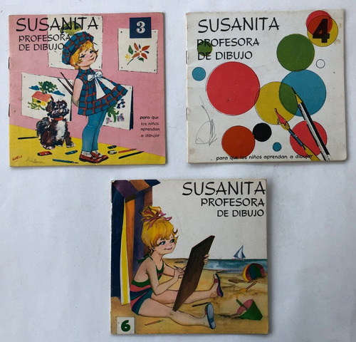 Lote 3 Cuento Infantil P/pintar Susanita N° 3-4-6 Villiant