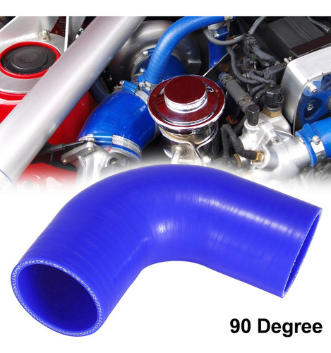 Manguera De Silicon Codo 90 Grados Intercooler 51mm Azul