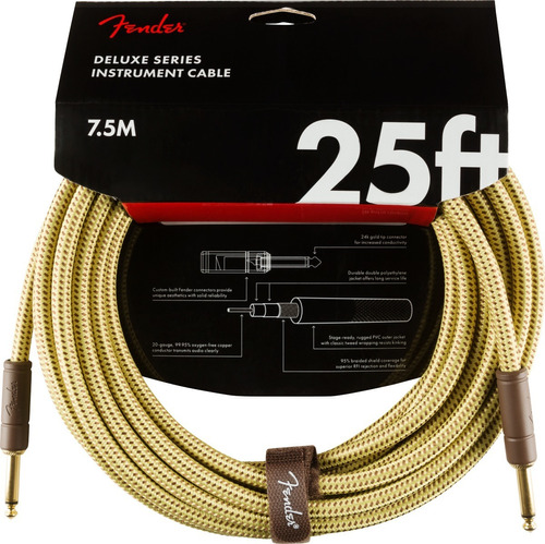 Cable Deluxe 25  Instrumento Cbl Tweed 0990820076