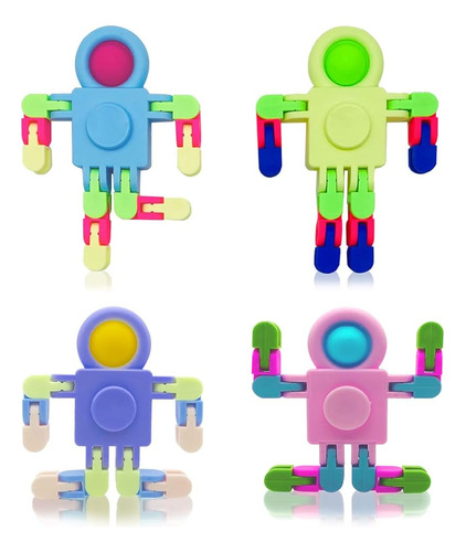 4 Pack Nuevos Juguetes Sensoriales Fidget, Juguete Transform